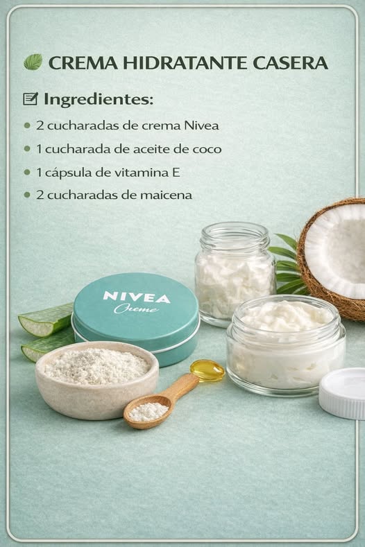 Ingredientes para crema hidratante casera