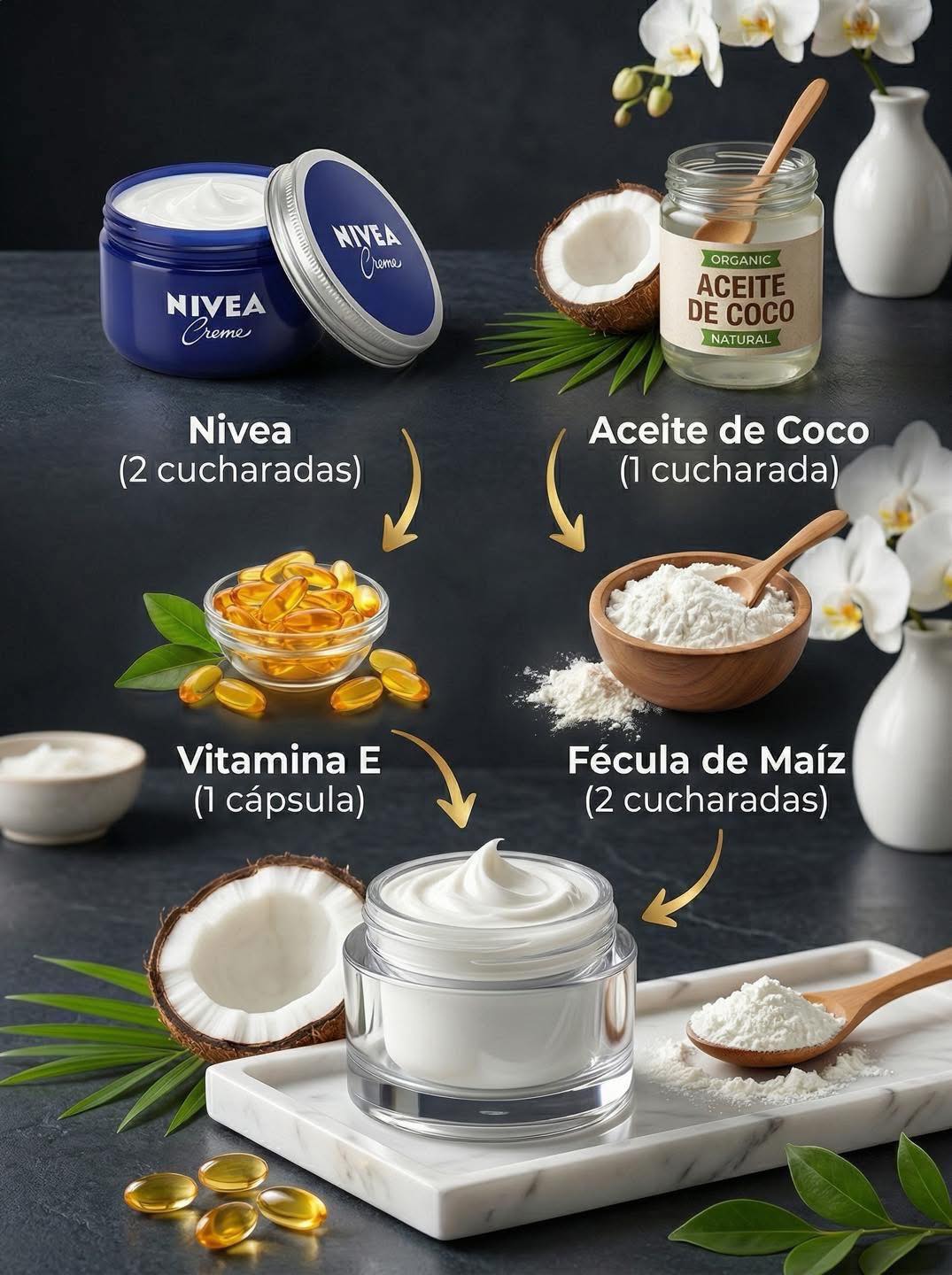Ingredientes para la crema de Nivea