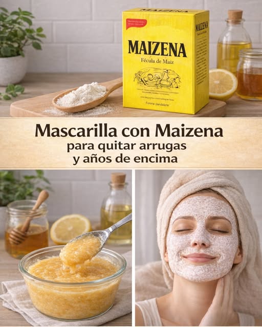 Mascarilla Facial de Maizena