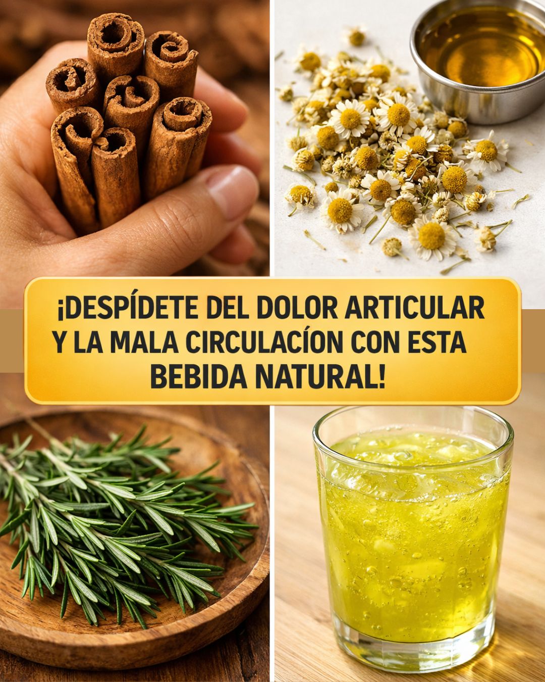 Bebida natural para aliviar dolor articular