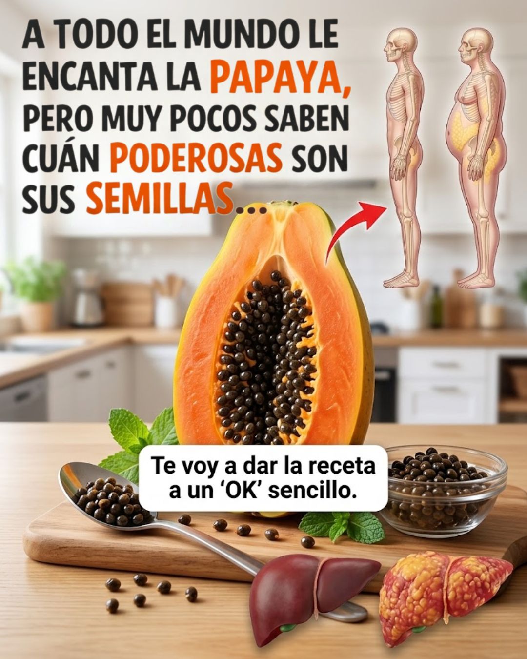 Papaya y sus semillas