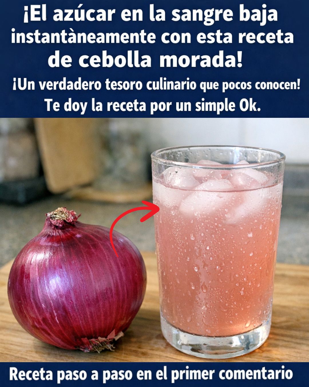 Cebolla morada en bebida