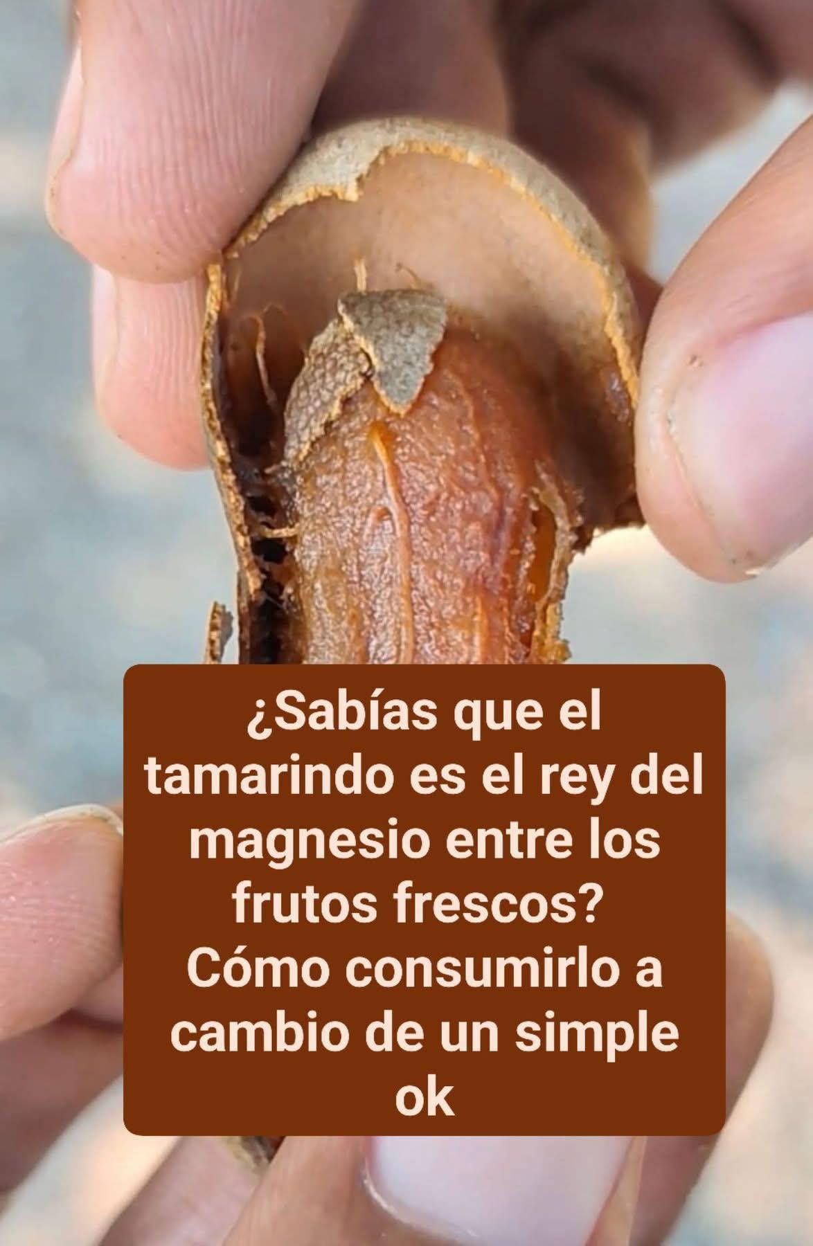 Fruto de tamarindo