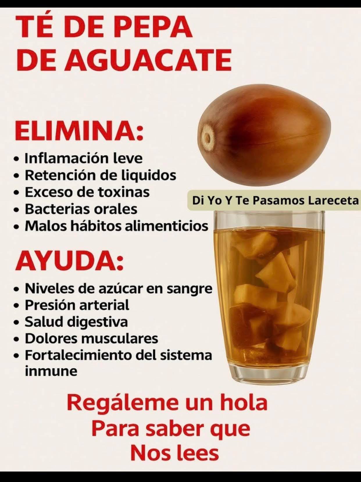 Té de Pepas de Aguacate