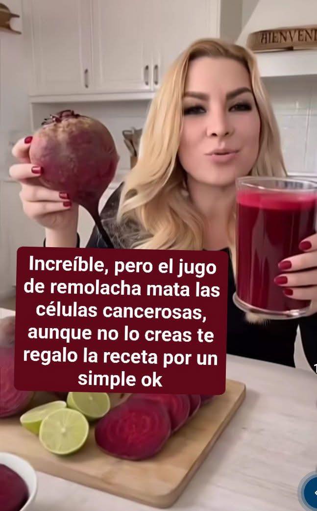 Jugo de remolacha y sus ingredientes