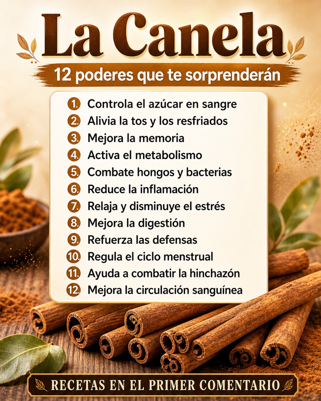 Beneficios de la canela