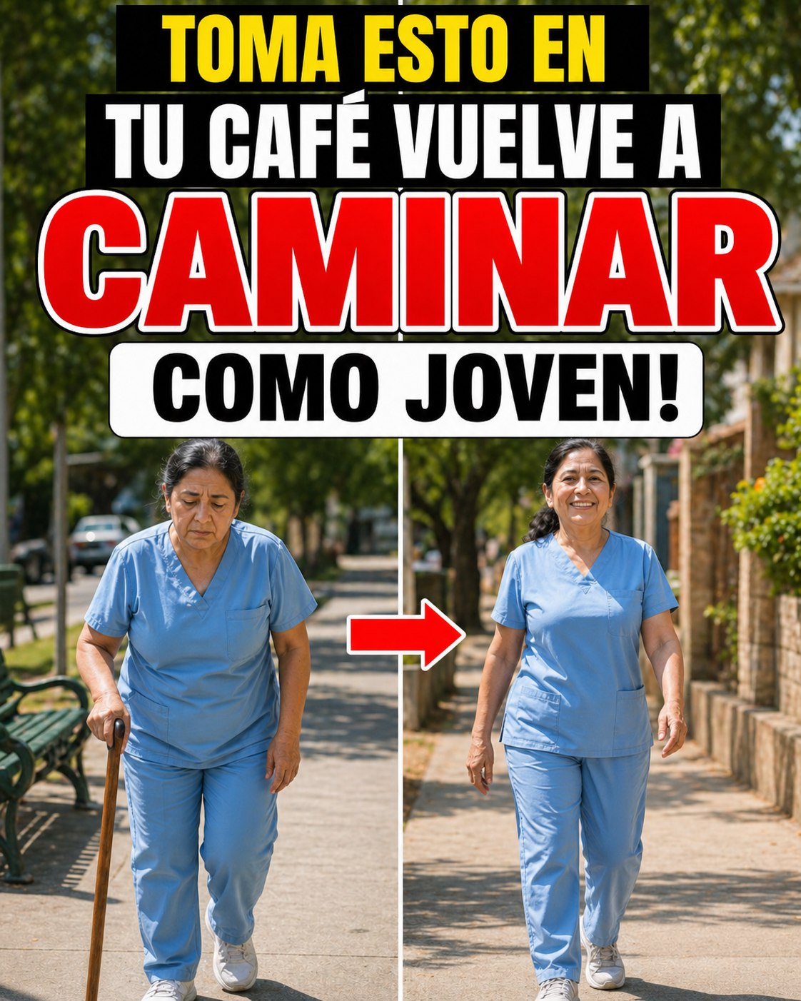 Antes y Después de tomar tés para mejorar la movilidad