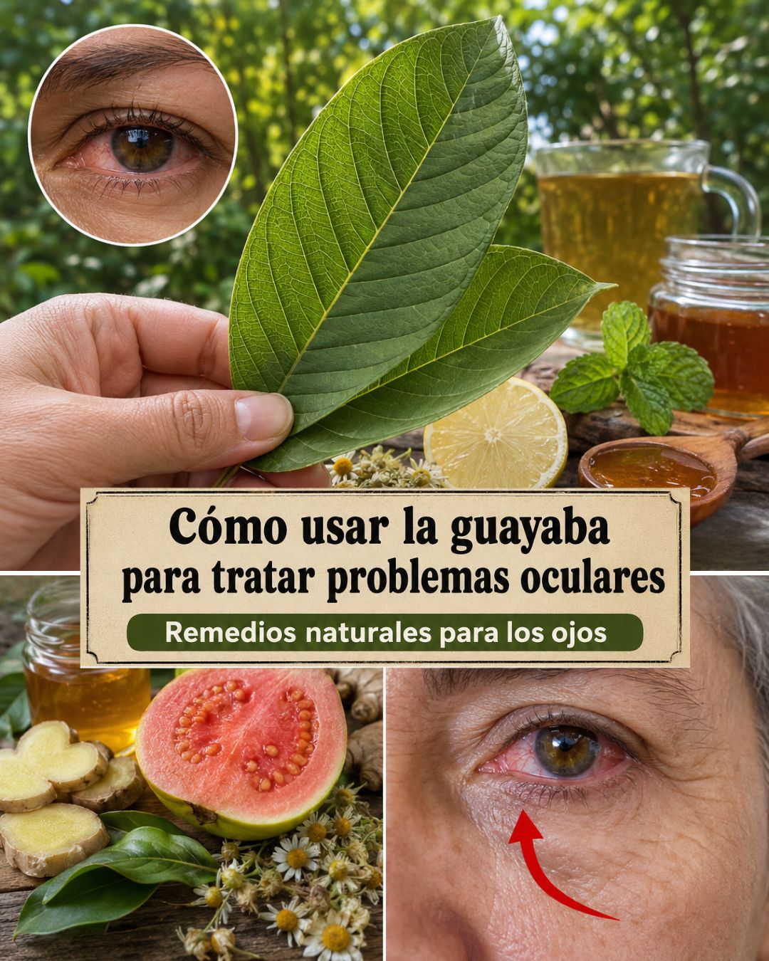 Remedios naturales para problemas oculares con guayaba