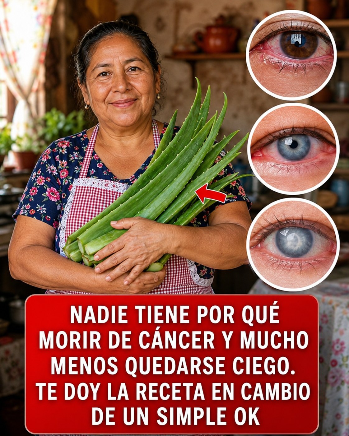Hojas de aloe vera beneficiosas para la salud visual