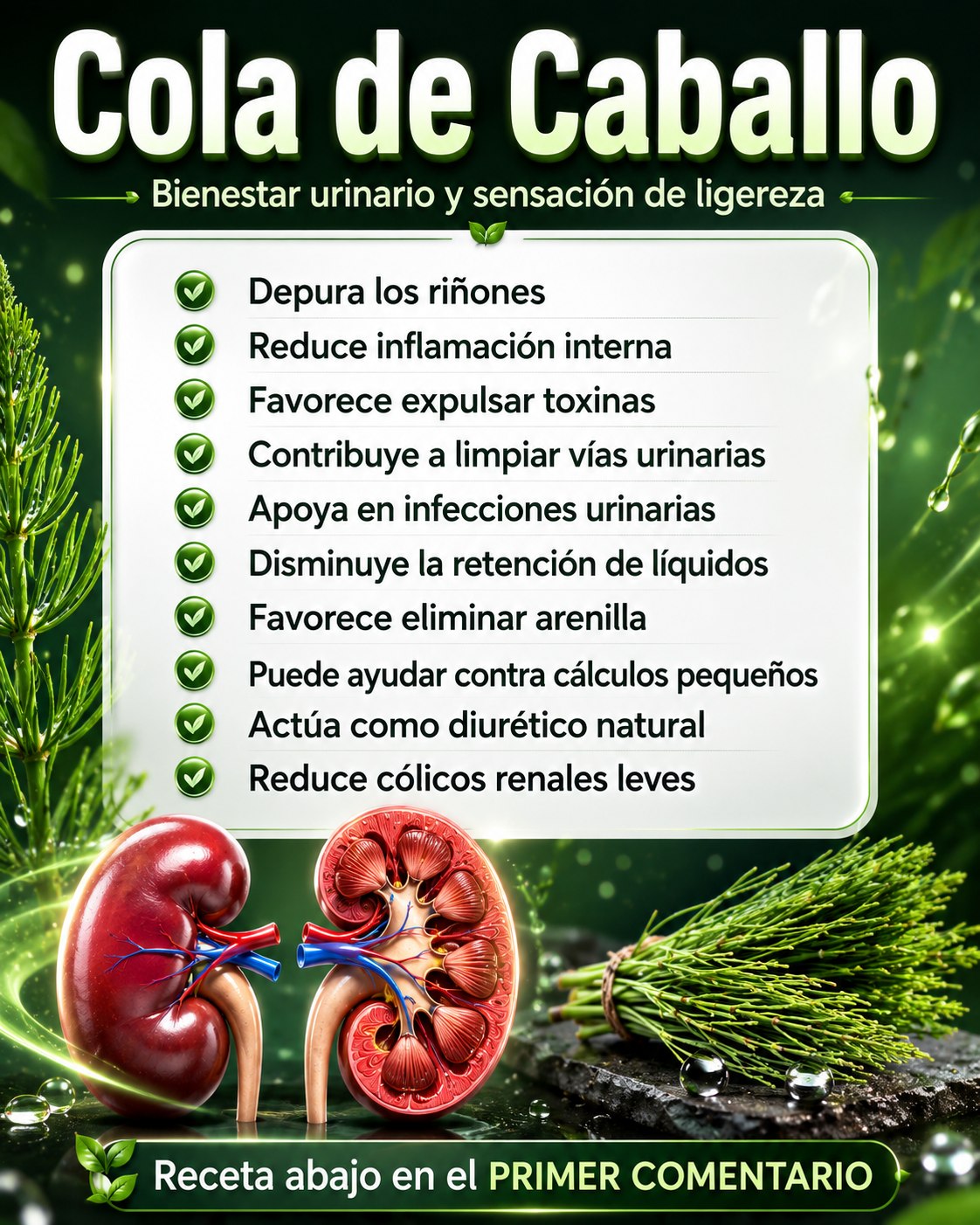 Cola de Caballo y salud renal