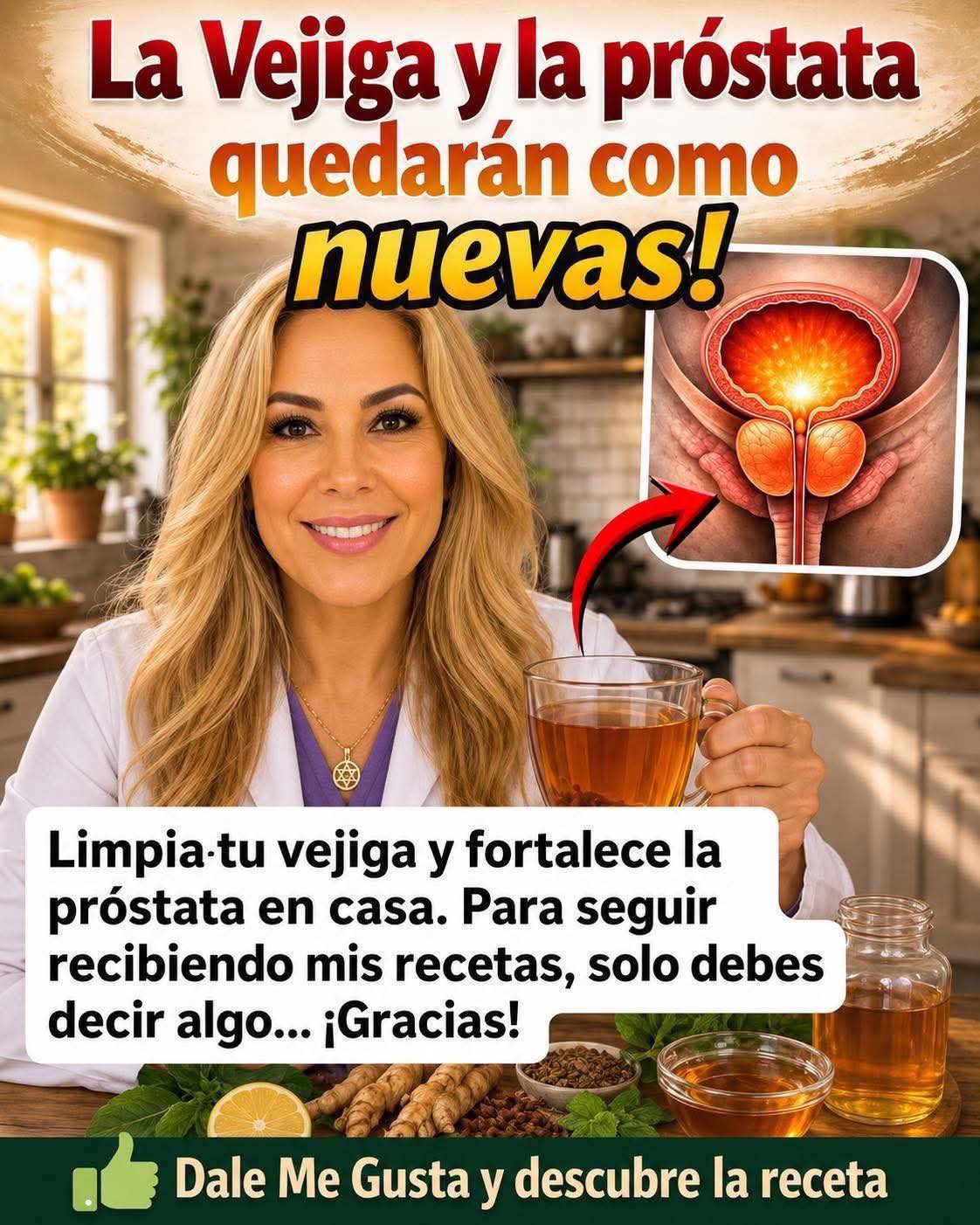 Recetas naturales para la salud vejiga y próstata