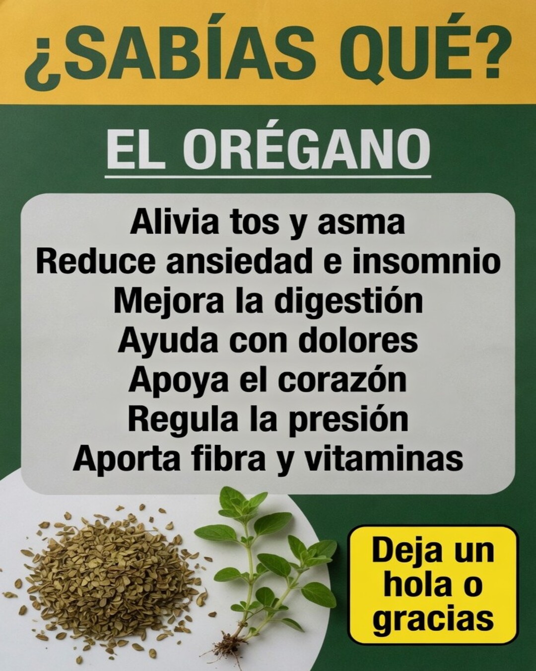 Beneficios del Orégano