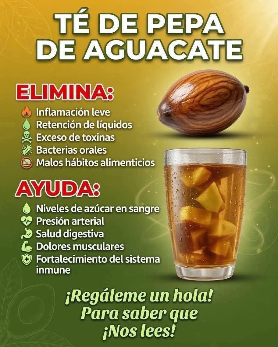 Té de pepa de aguacate