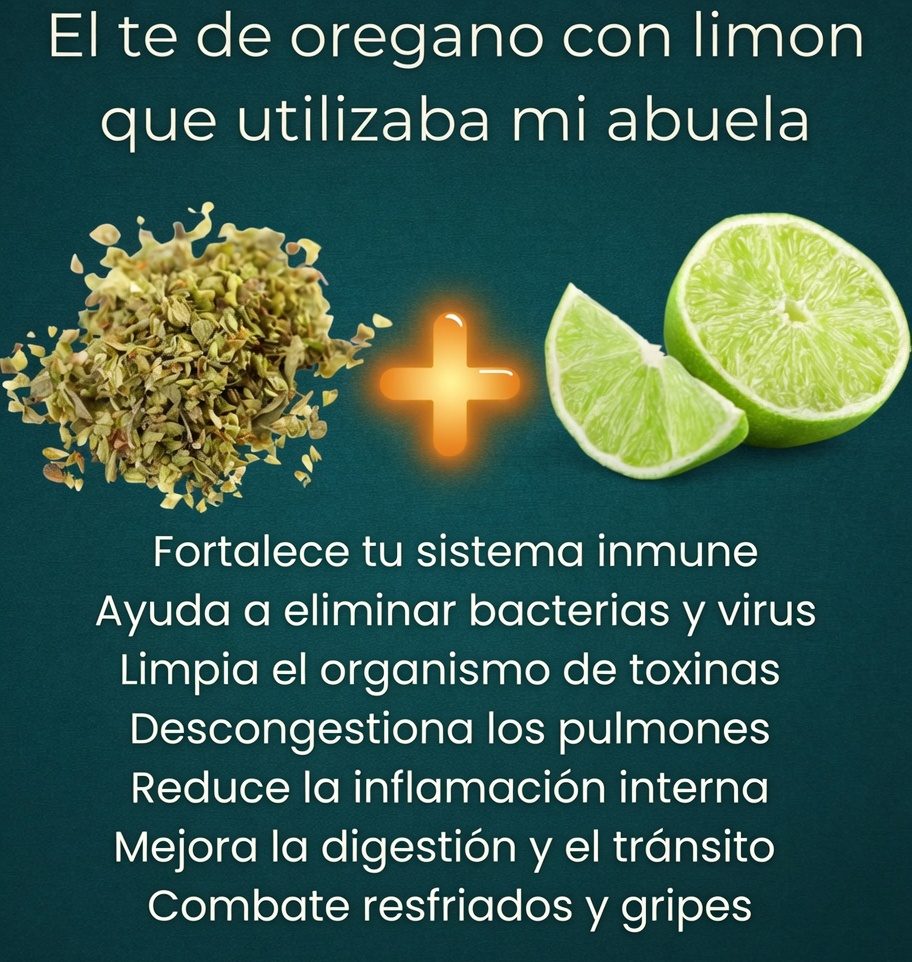 Infusión de orégano con limón