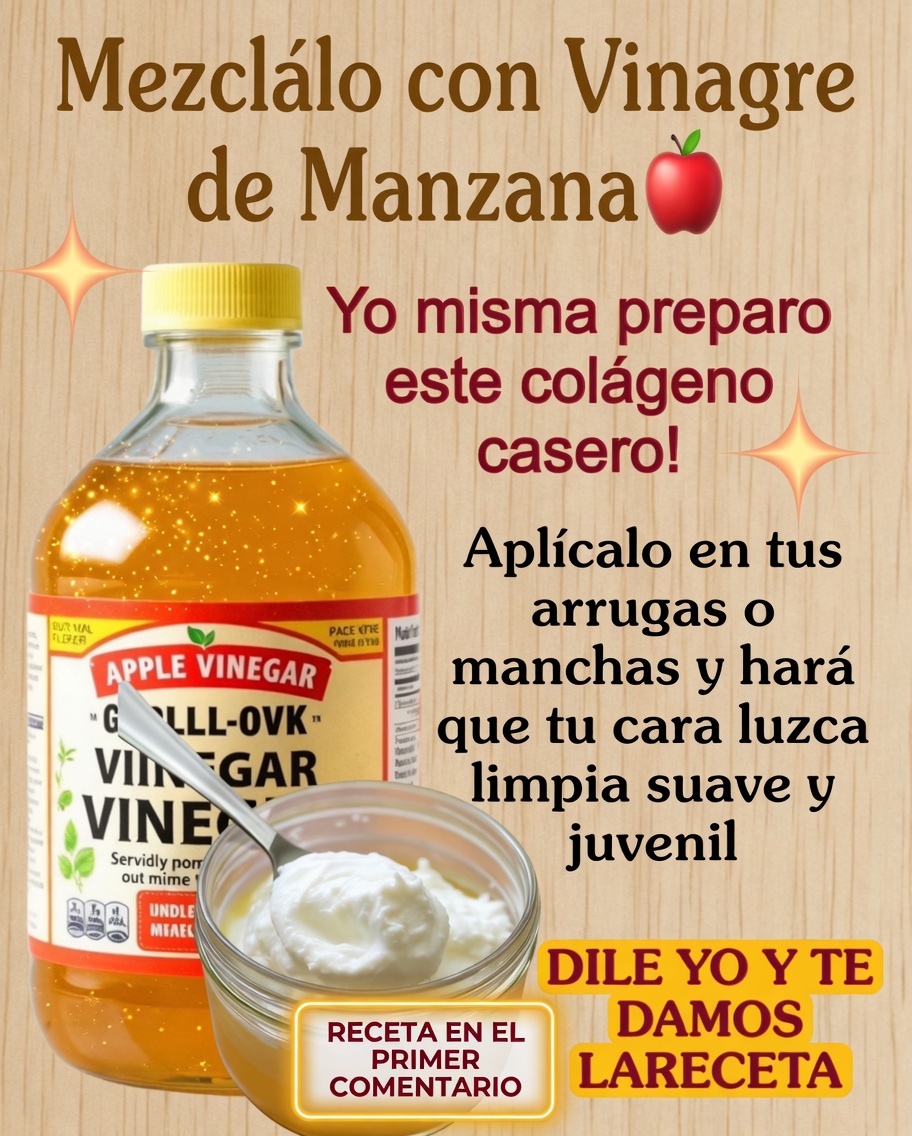 Vinagre de manzana y colágeno casero