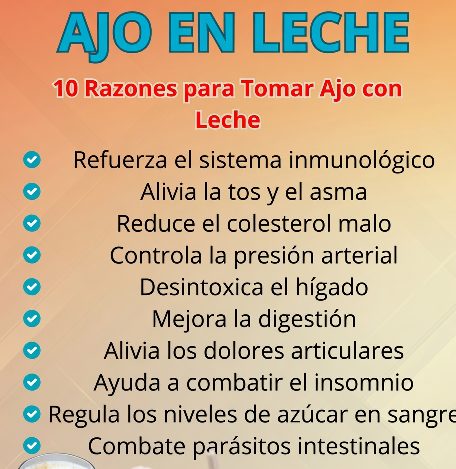 Ajo en Leche