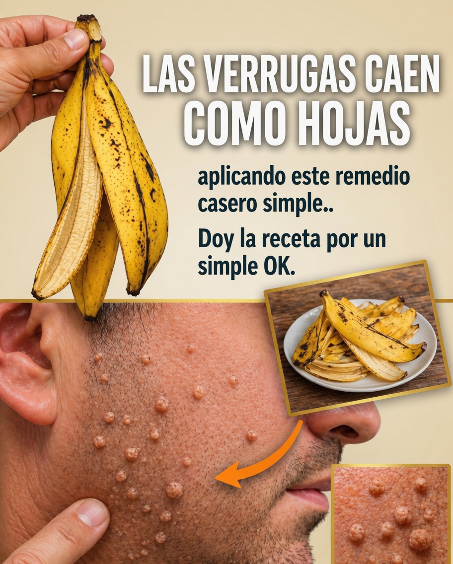 Cáscaras de plátano como remedio para verrugas