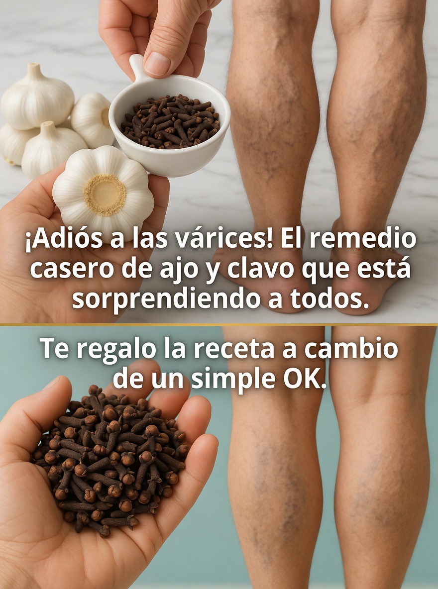 Remedio casero para las várices con ajo y clavo