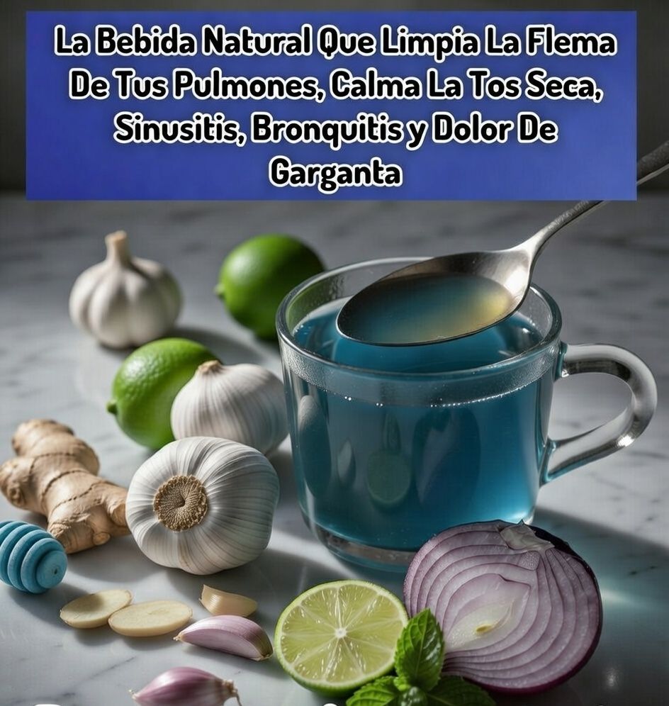 Bebida natural para limpiar la flema
