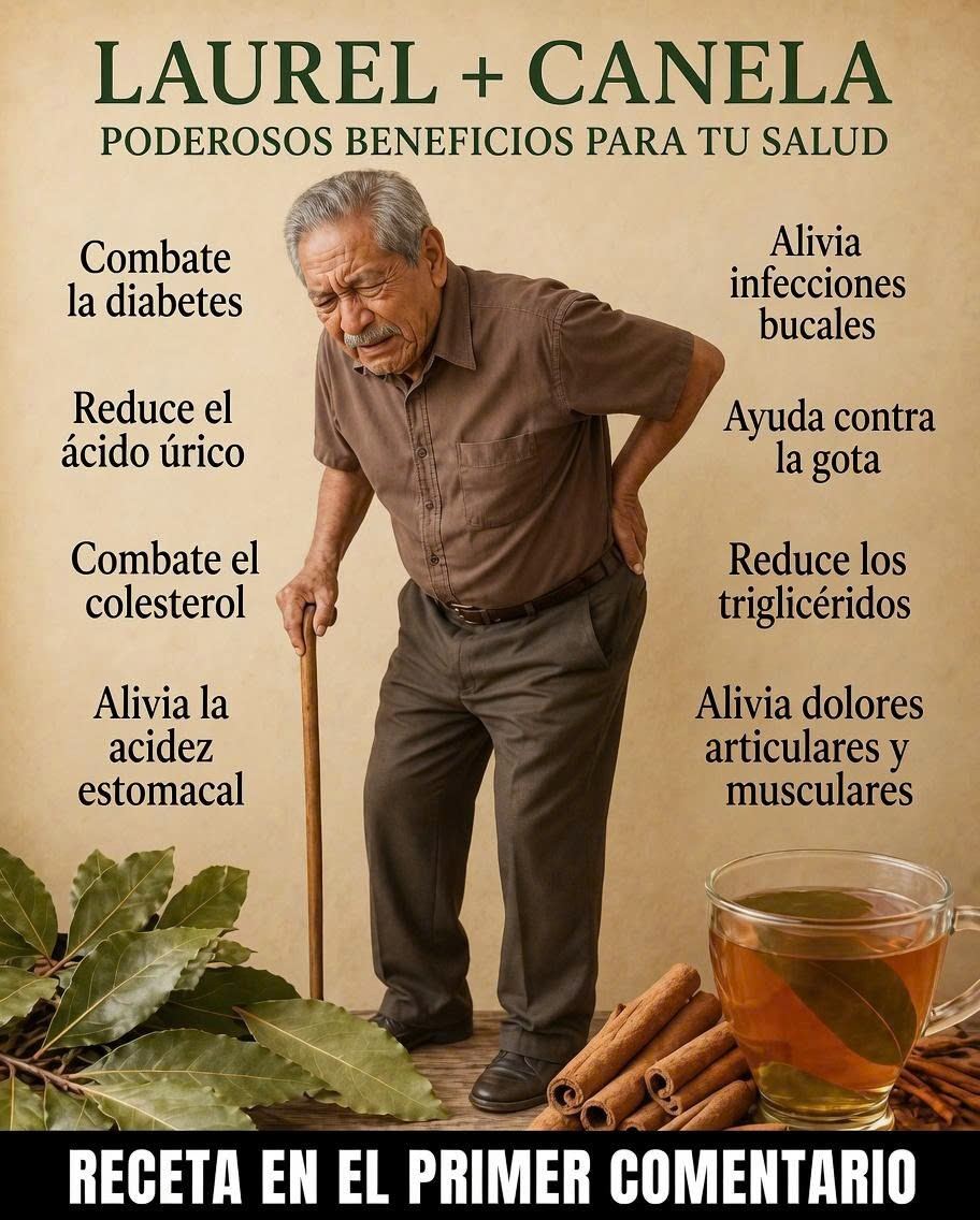 Infusión de laurel con canela