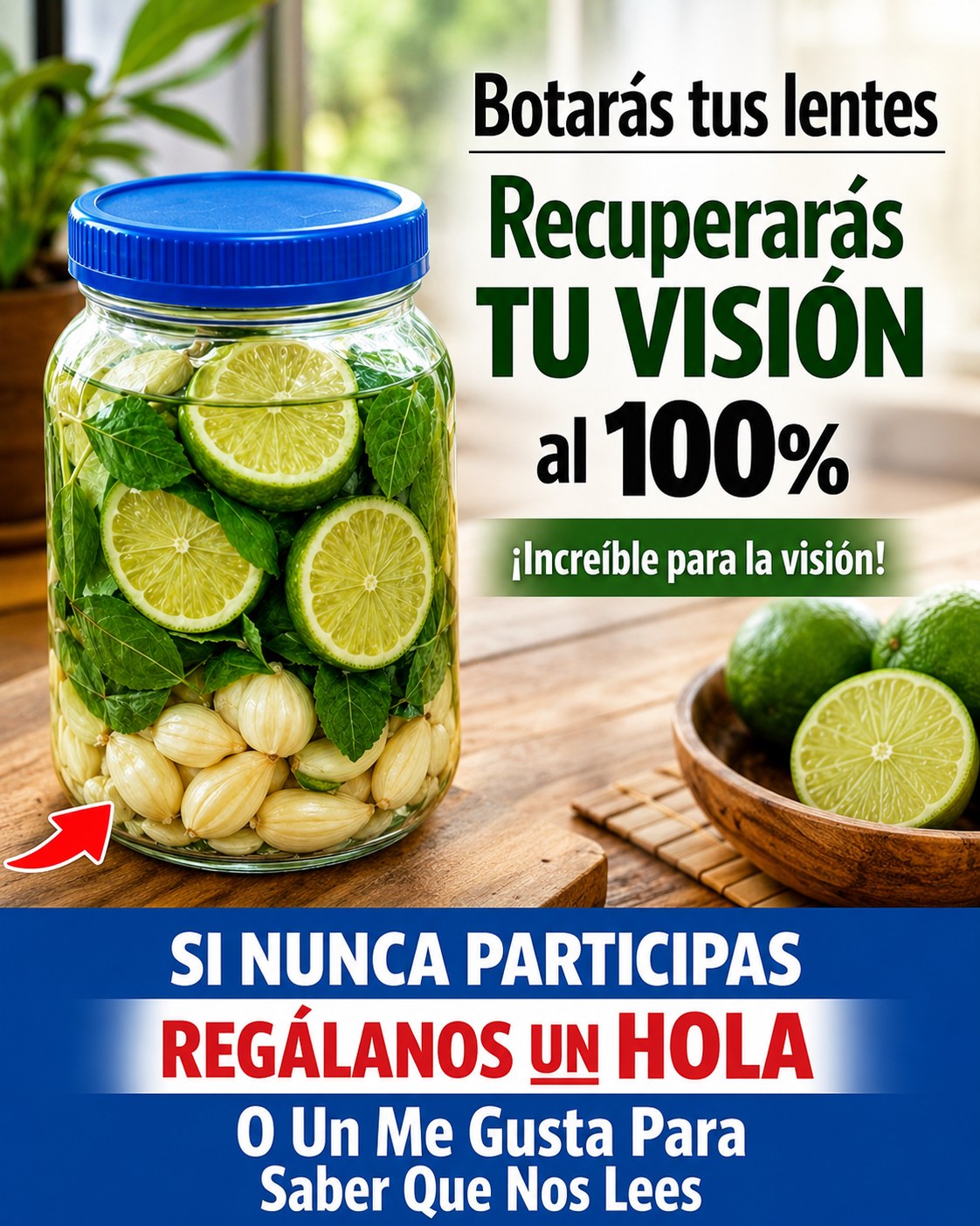 Remedio casero para la salud visual