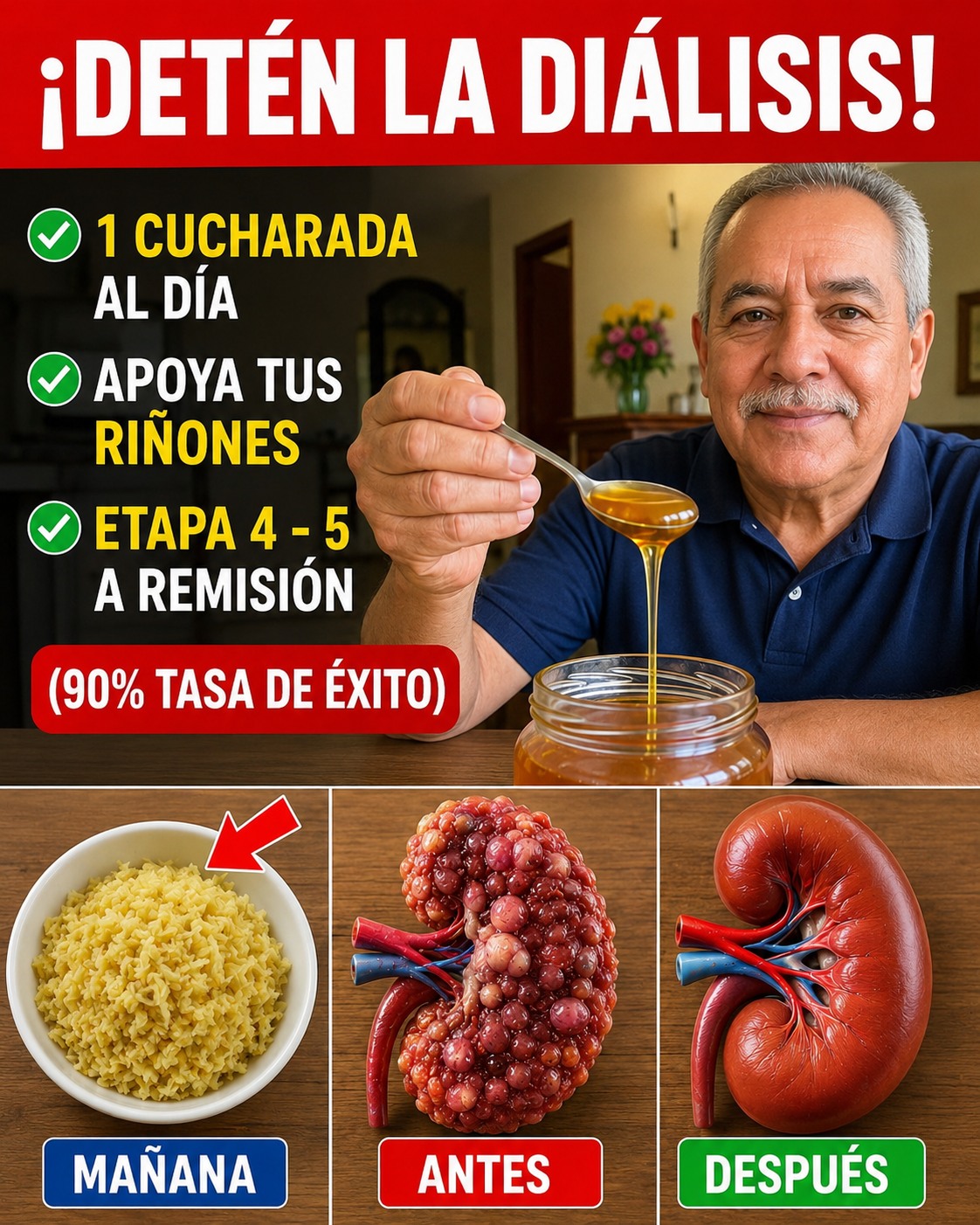 Desayuno saludable para riñones