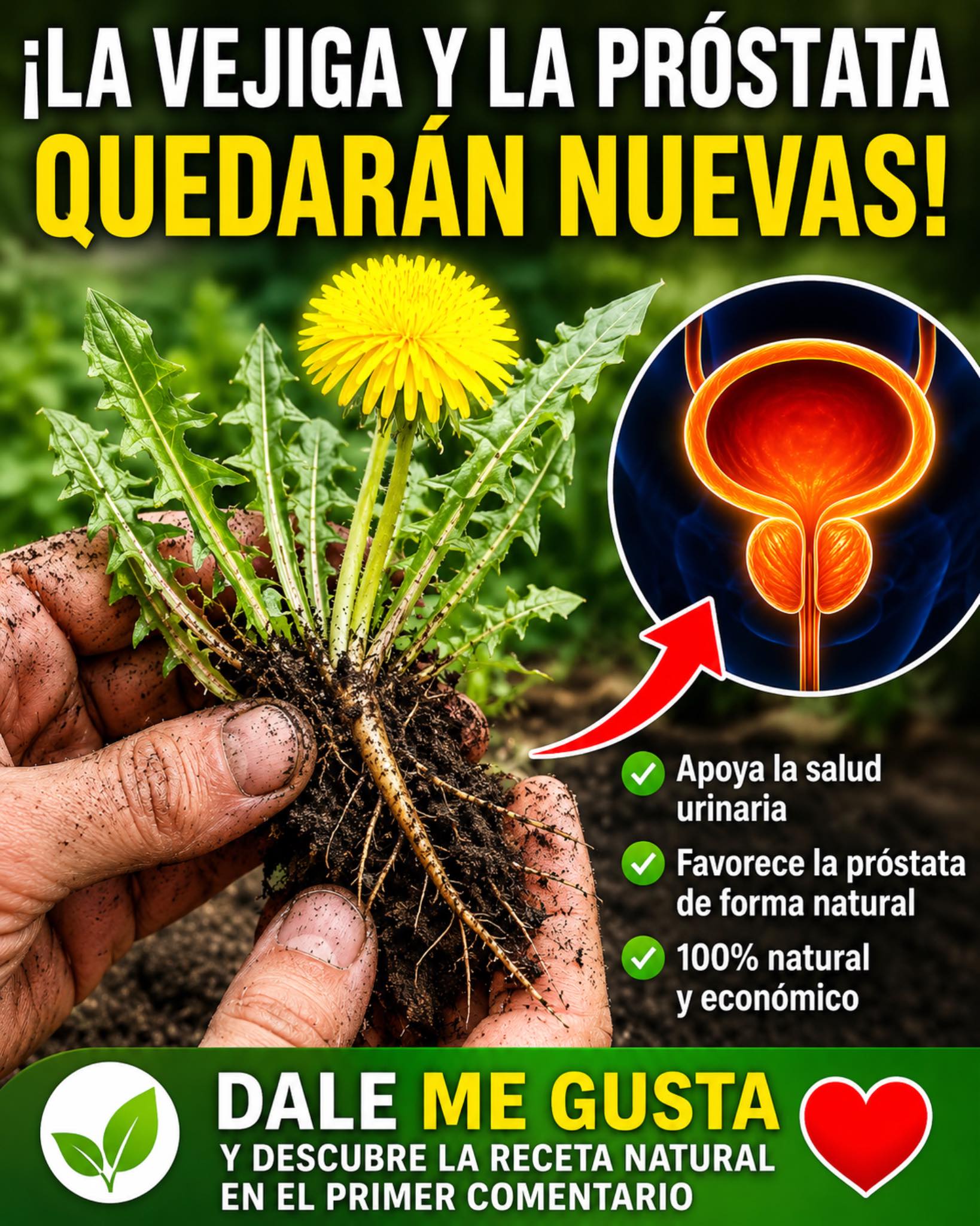 Diente de león planta medicinal