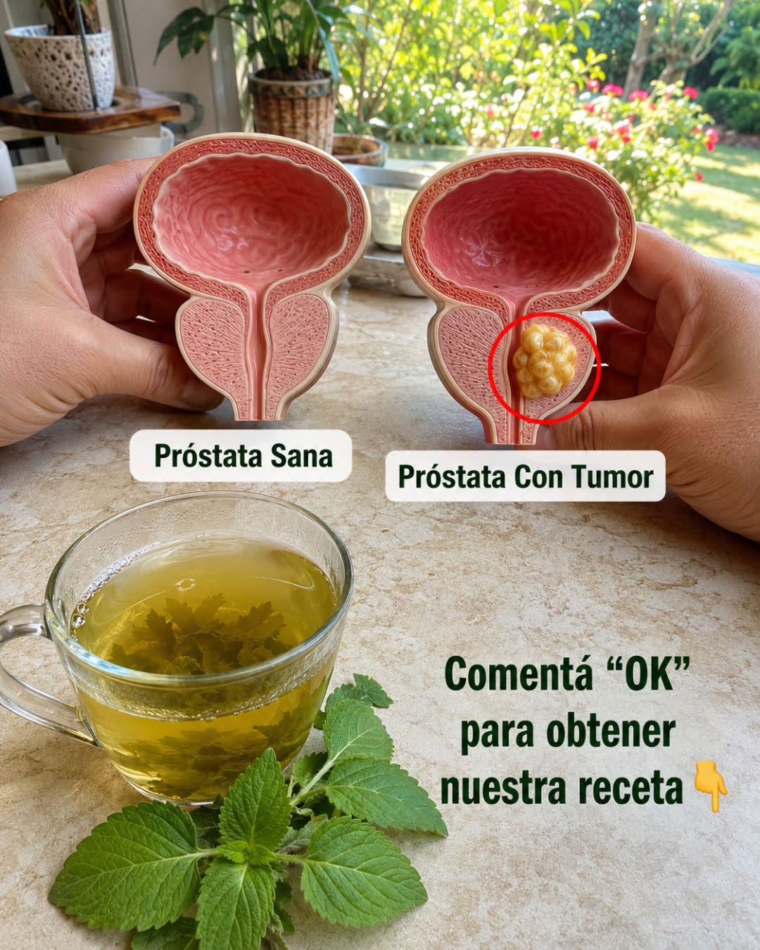 Modelos de próstata sana y con tumor