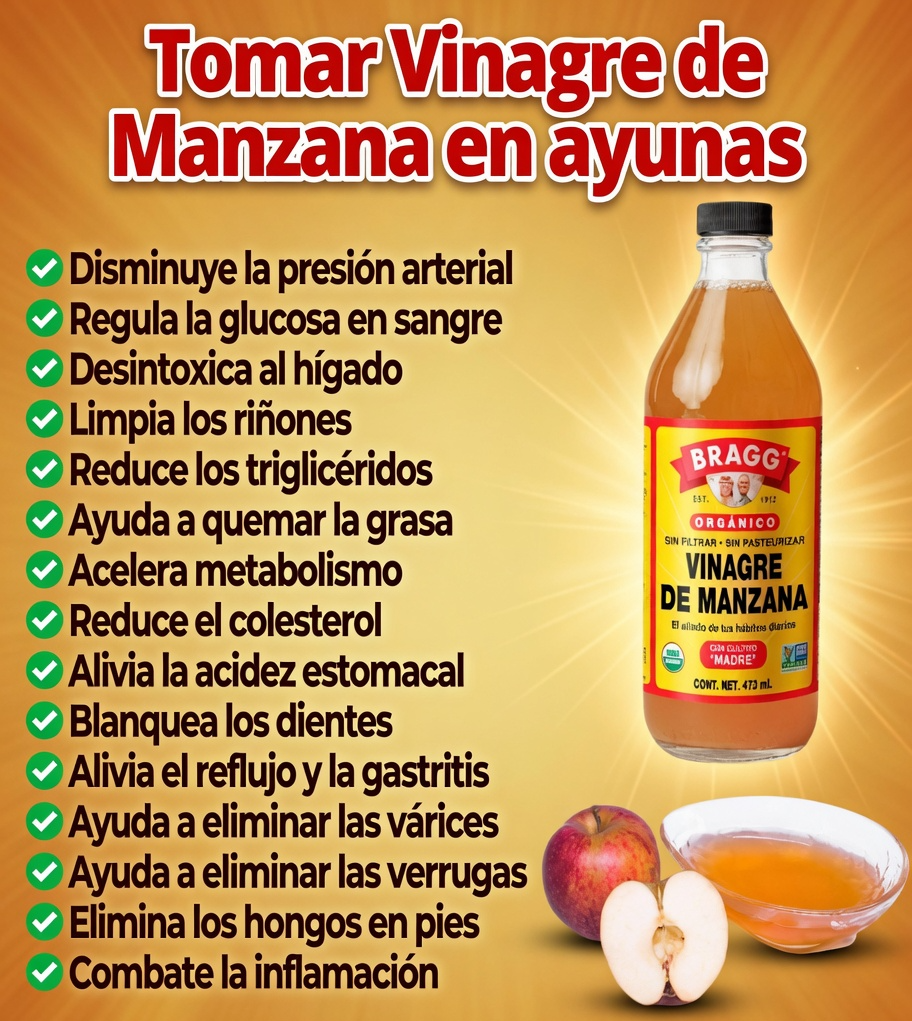Beneficios del vinagre de manzana en ayunas