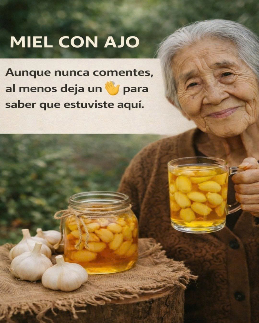 Mezcla de miel con ajo