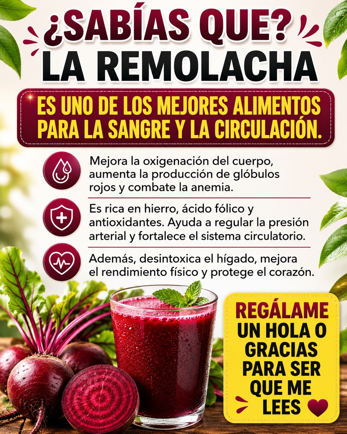 Remolacha y jugo de remolacha