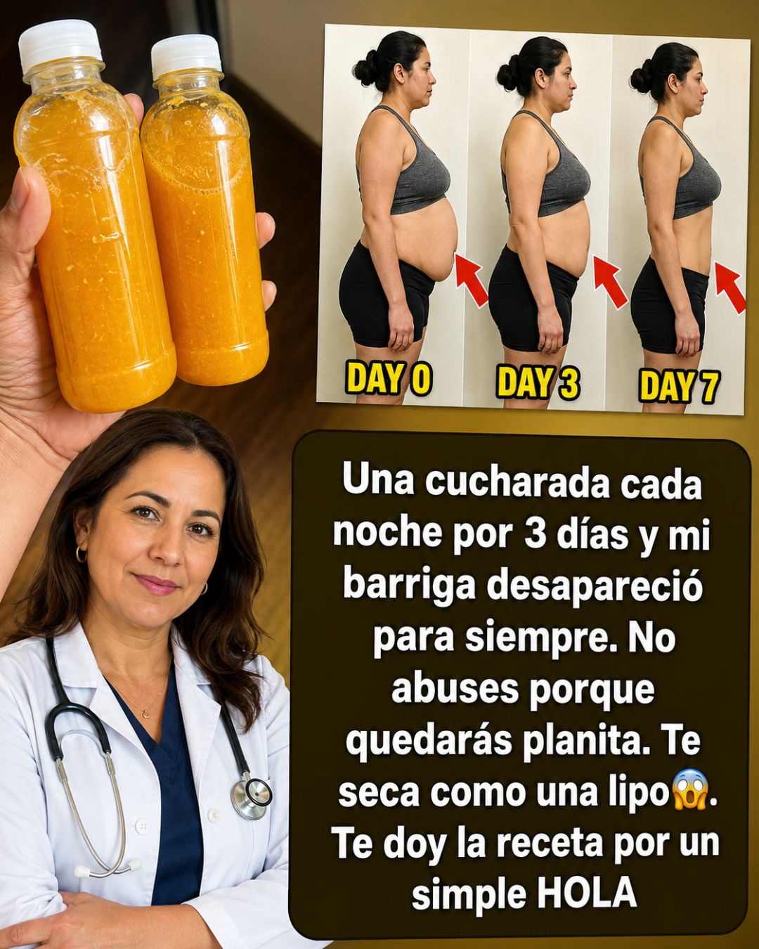 Receta natural para reducir el abdomen