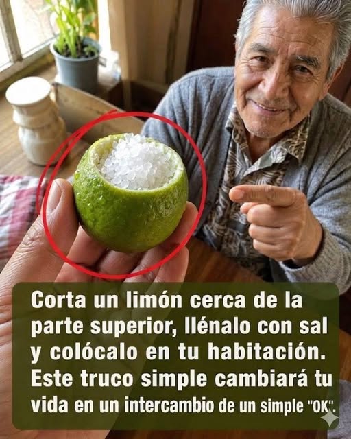Limon y sal en el aire