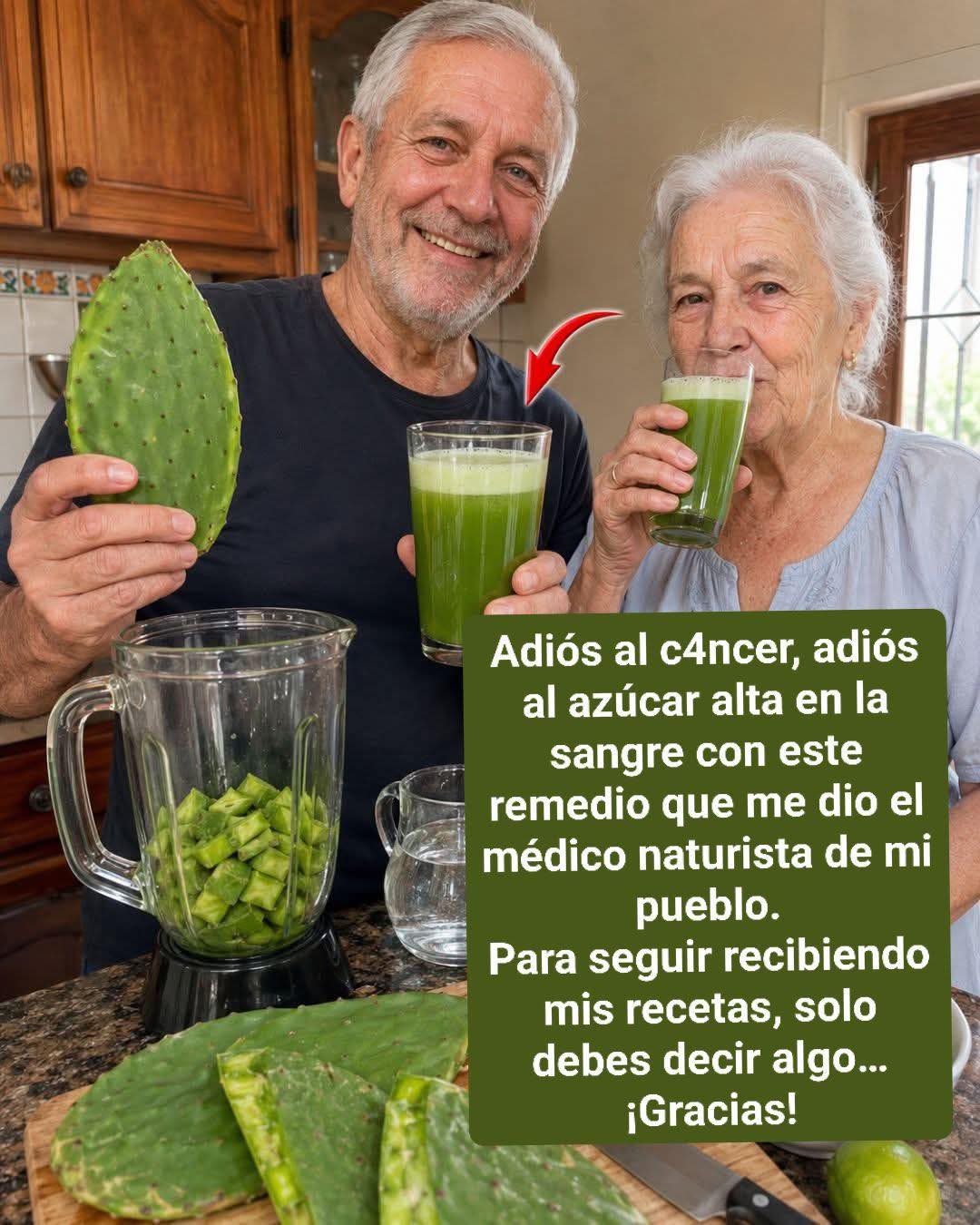 Preparación de jugo de nopal