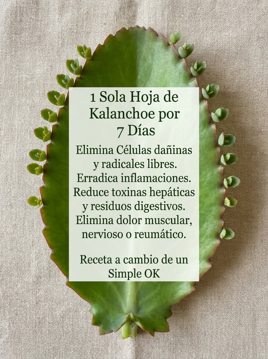 Hoja de Kalanchoe