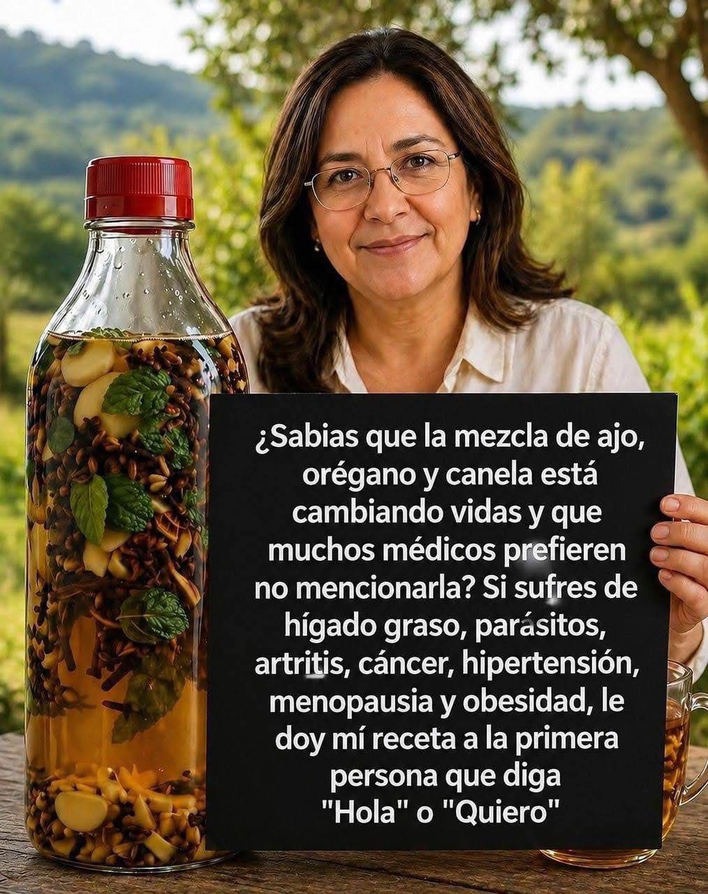 Mezcla de ajo, orégano y canela