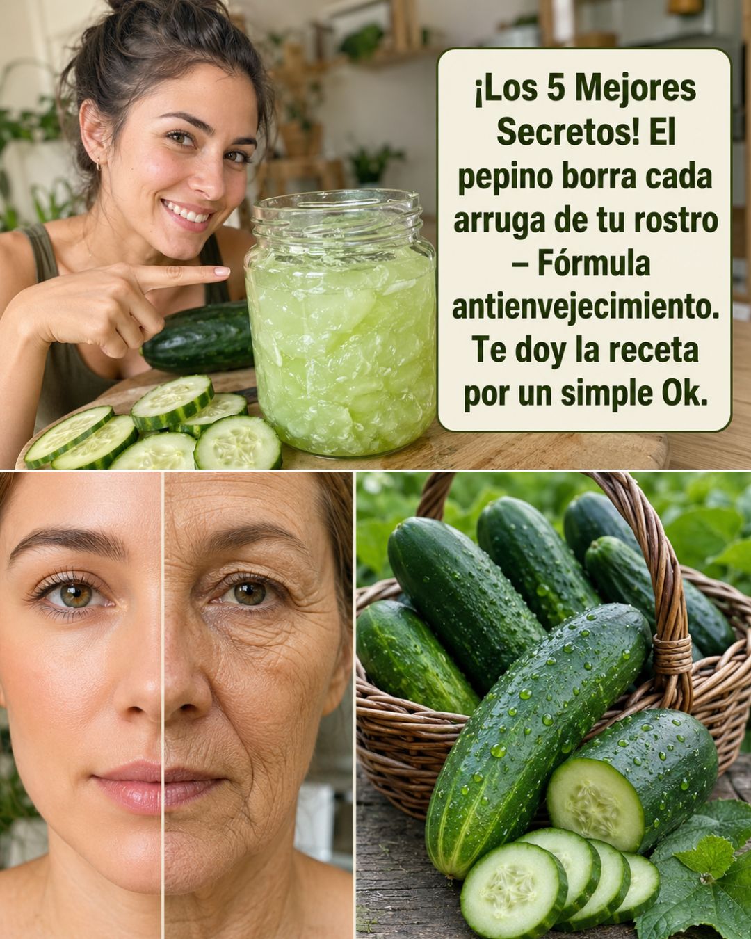 Pepino como ingrediente de belleza