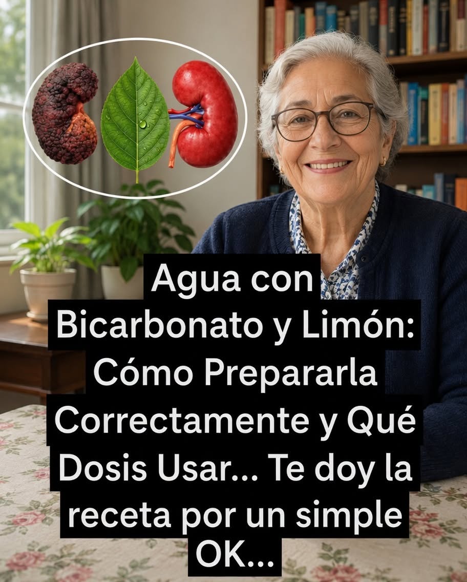 Agua con Bicarbonato y Limón
