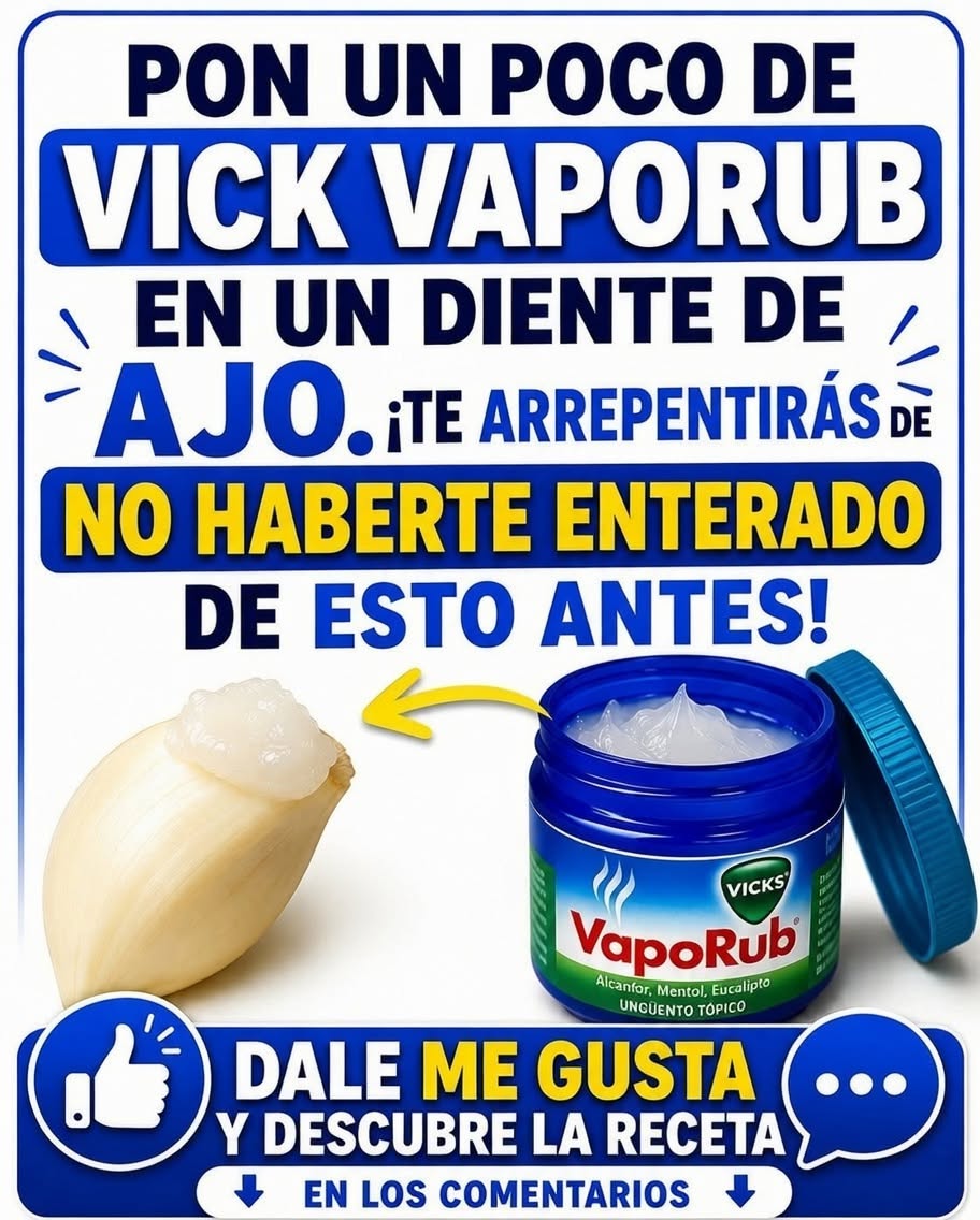 Vicks VapoRub y Ajo, remedio casero