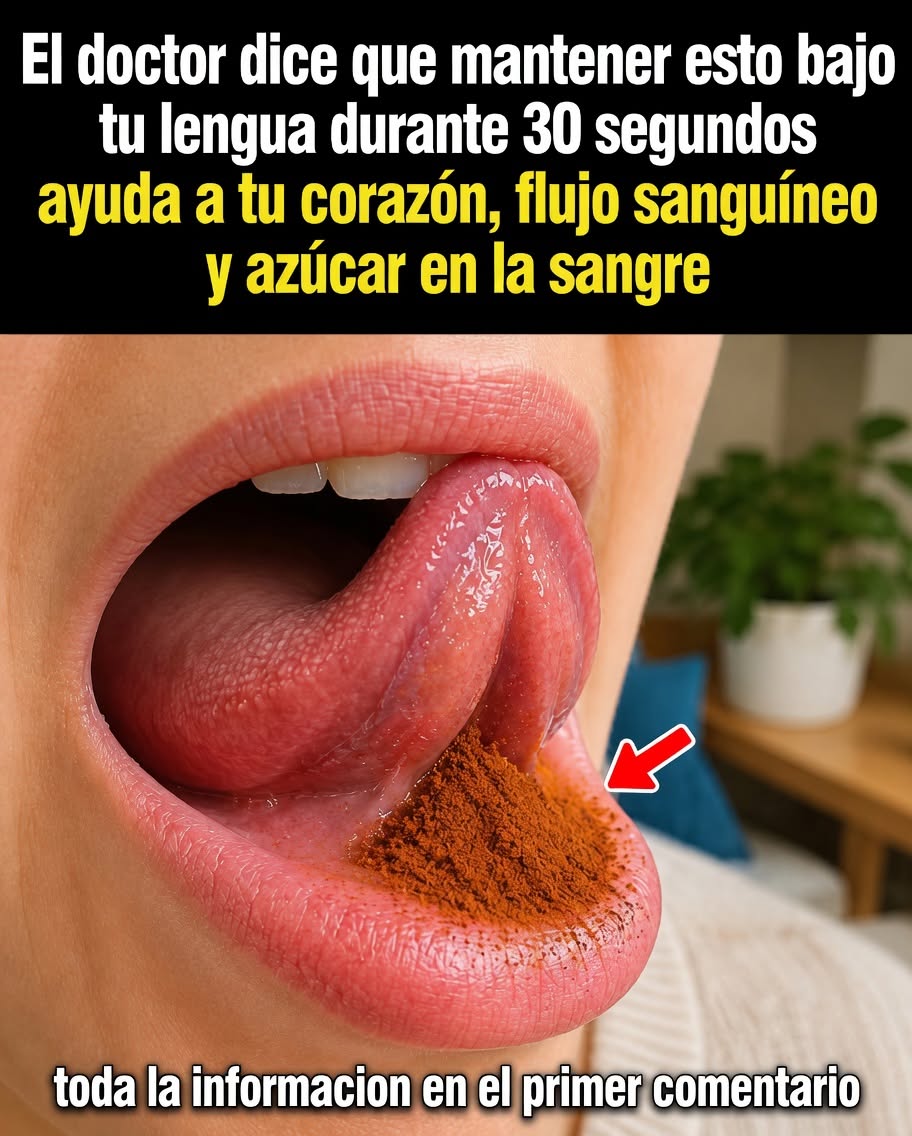 Cúrcuma bajo la lengua