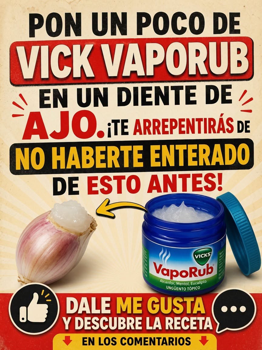 Ajo y Vicks Vaporub