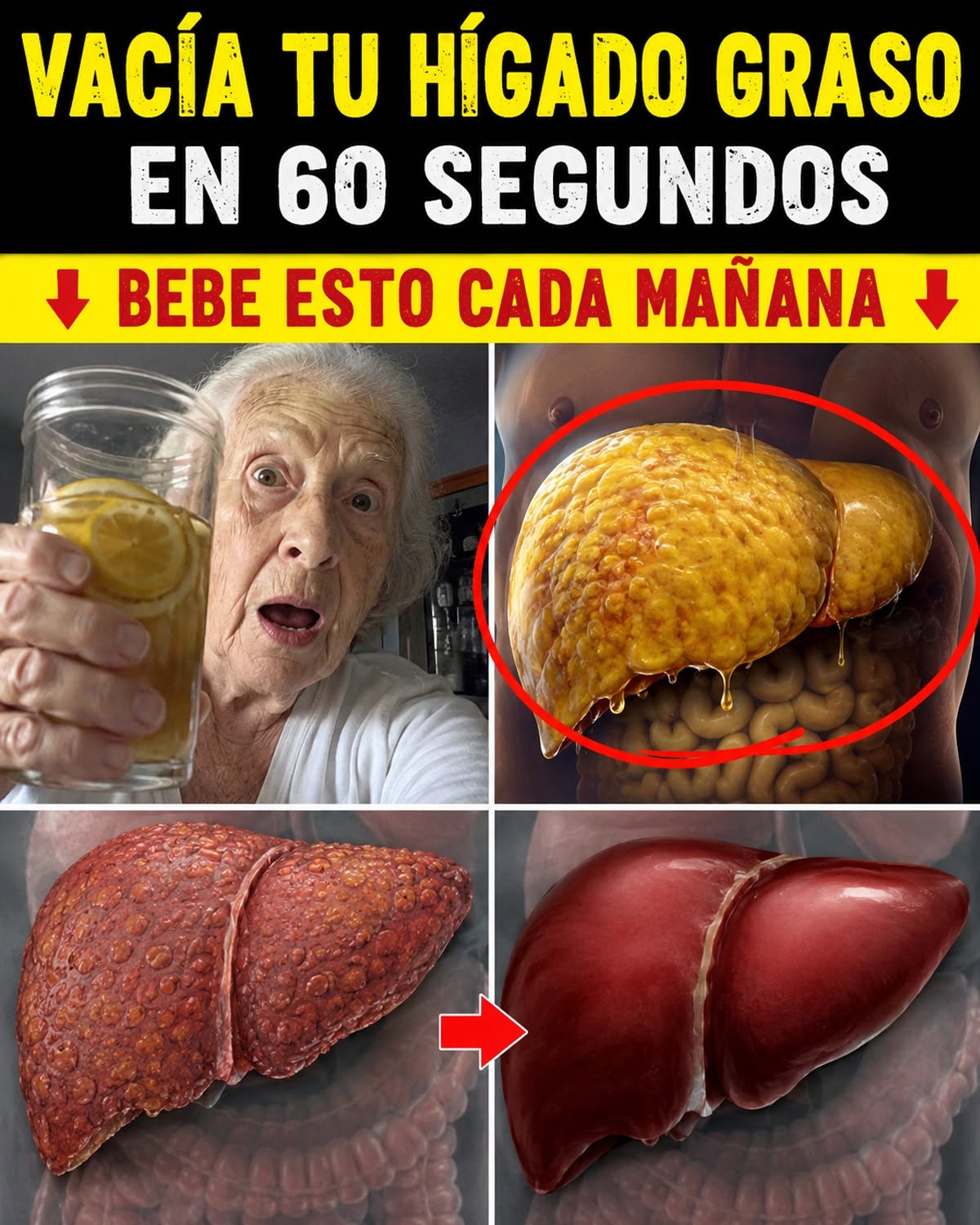 Bebida matutina para el hígado graso