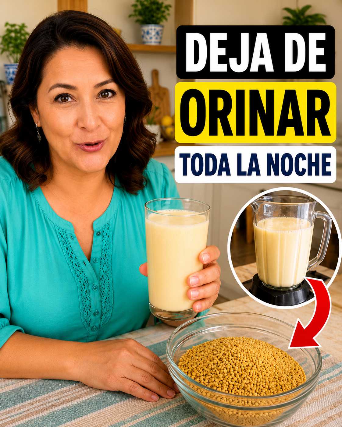 Imagen de una bebida de avena saludable