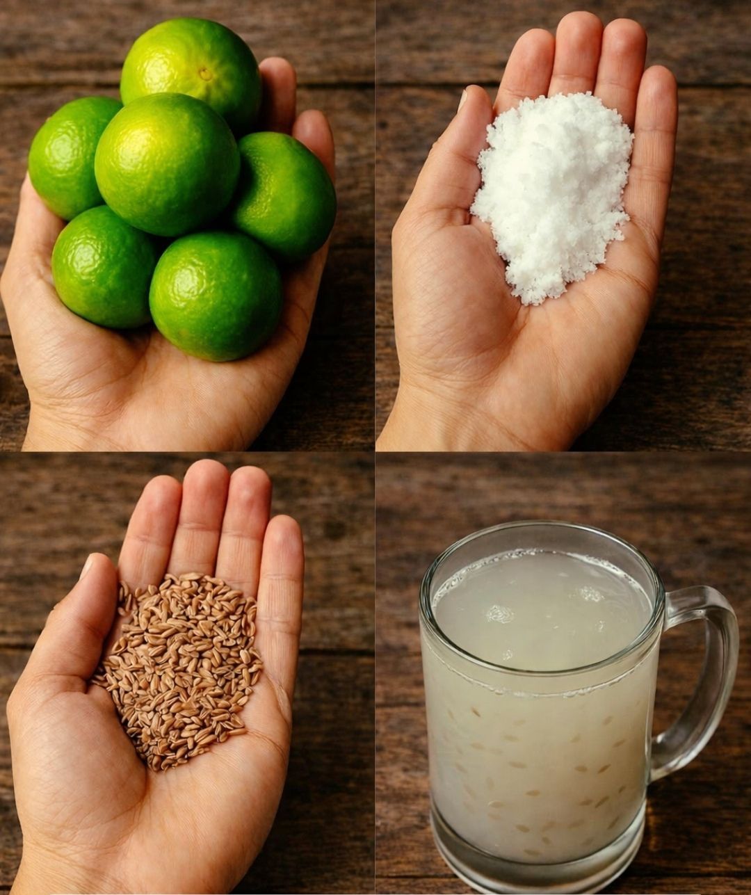 Ingredientes para la recet de limpieza de colon