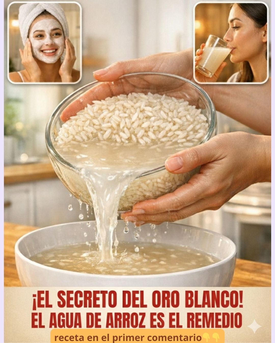 Preparación de Agua de Arroz