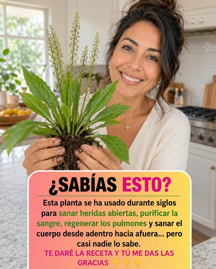 Llantén en la cocina