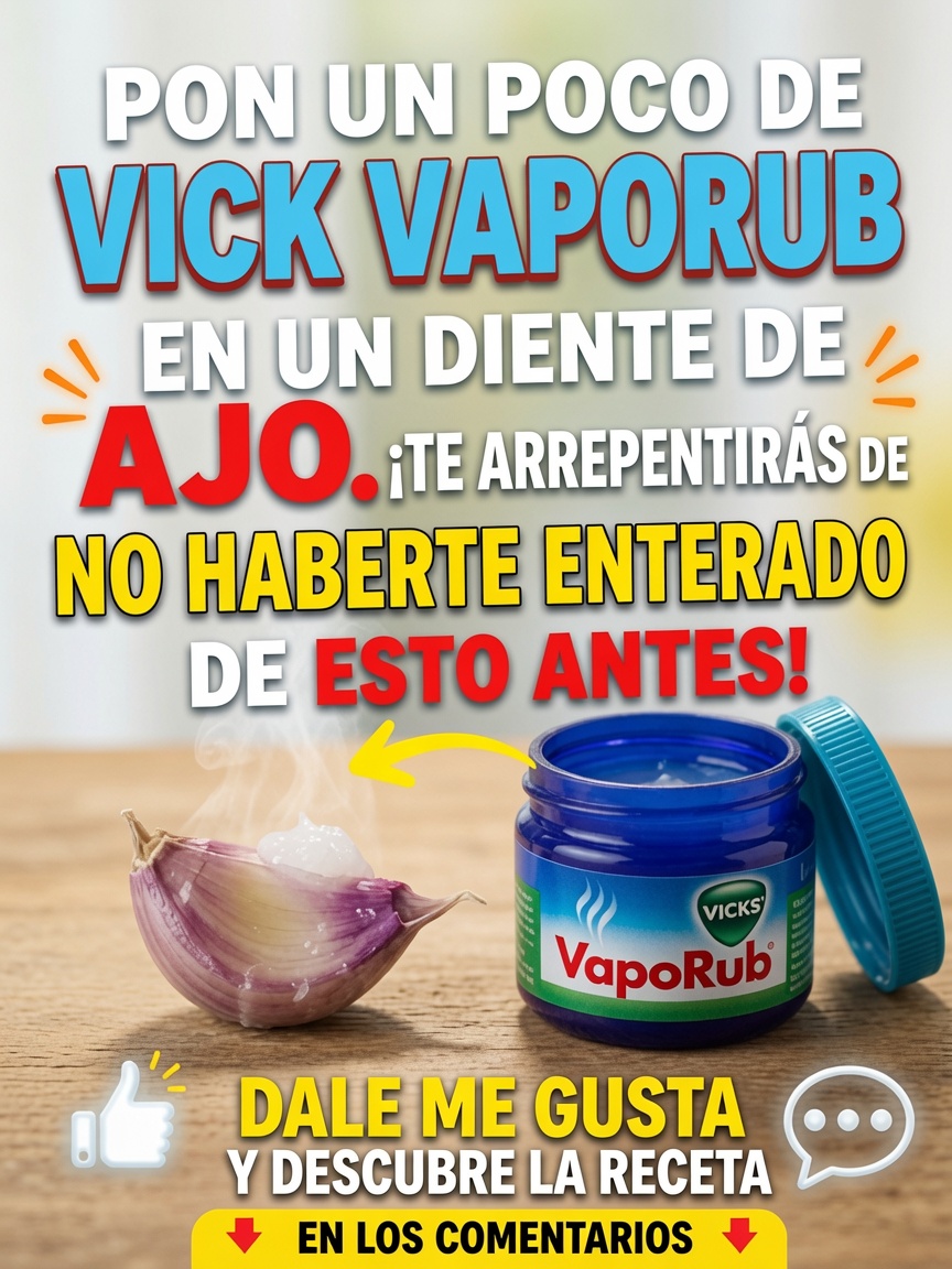 Remedio Natural con Vicks VapoRub y Ajo