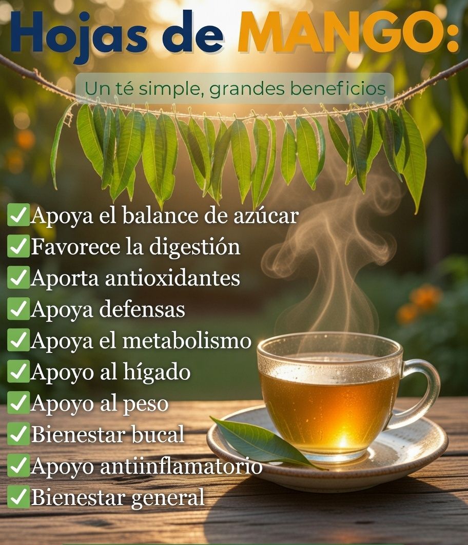 Té de hojas de mango