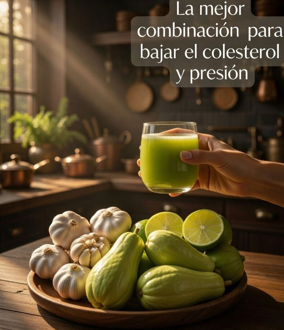 Jugo de chayote con ajo y limón