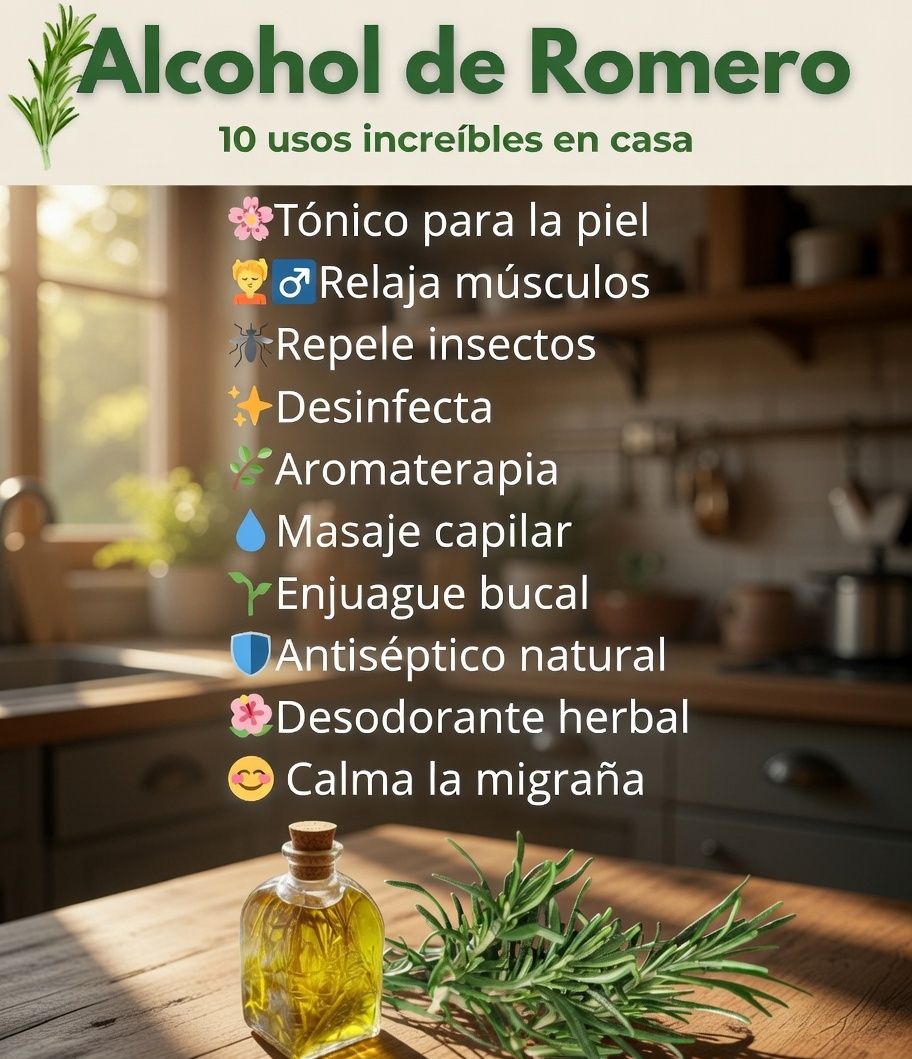 Alcohol de Romero y sus Usos